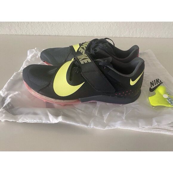 Men’s Sz 9 Nike Air Zoom LJ Elite Track & Field Jumping Spikes CT0079-001 W/Bag - Picture 7 of 10